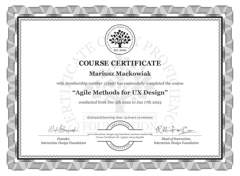 Agile Methods for UX design